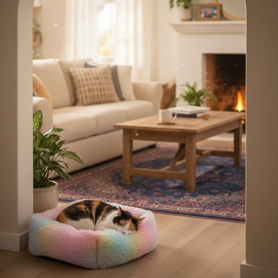 Coussin pour Chat s'intègre partout
