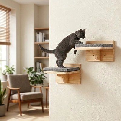 Escalier pour chat pour aller se coucher 