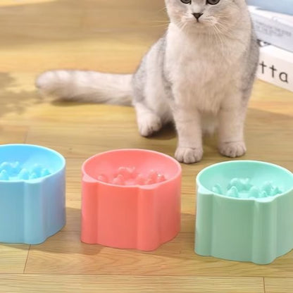 Gamelle anti glouton chat existe en bleu