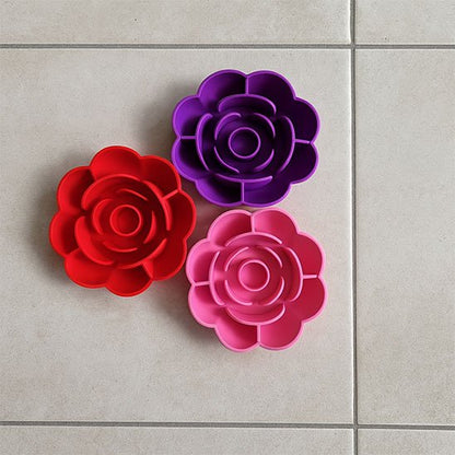 gamelle anti glouton Chat fleur couleur violet foncé 