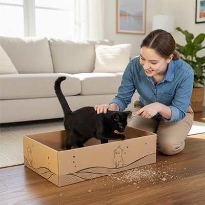 Griffoir Chat carton | Eco - Friendly - Chatjoue