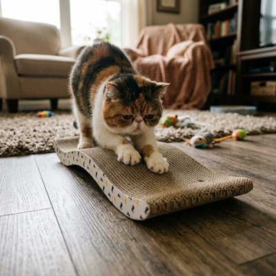 griffoir Chat carton facile à ranger 