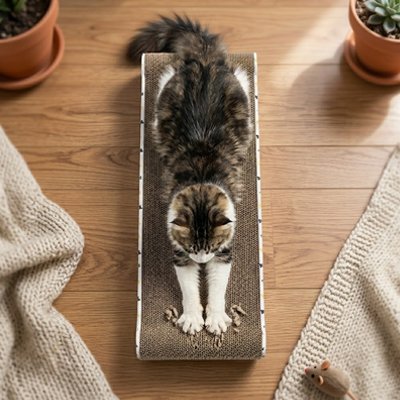 griffoir Chat carton très beau griffoir en carton