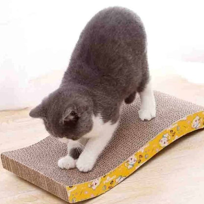 Griffoir chat décor festif de chats et confettis | Protectmur - chatjoue - Chatjoue