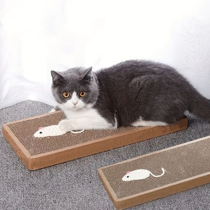 Griffoir chat avec petite souris blanche | Ultra - résistant - Chatjoue