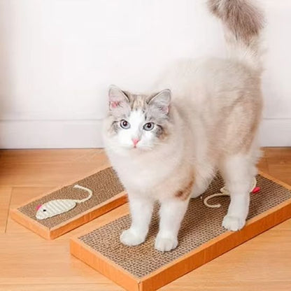 Griffoir chat avec petite souris blanche | Ultra - résistant - Chatjoue