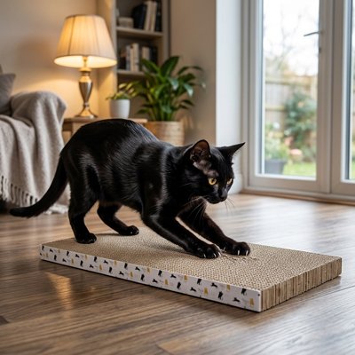 griffoir en carton pour Chat facile à installer