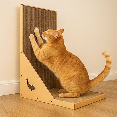 Griffoir en carton pour Chat design | ÉcoProtect - chatjoue - Chatjoue