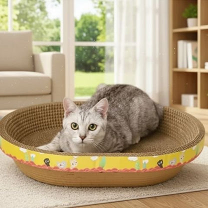 Griffoir en carton pour chat décore chats ou champignons| Proteccanapé - chatjoue - Chatjoue