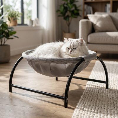 Hamac Chat de couleur gris