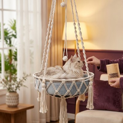 Hamac Chat en macramé
