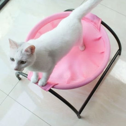 Hamac pour chat avec des pieds en métal