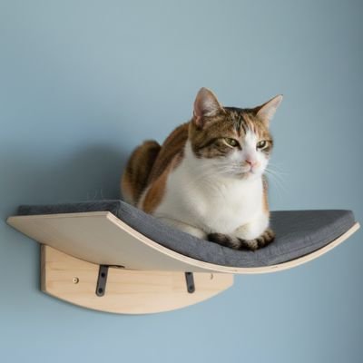Hamac pour  chat avec un coussin anthracite
