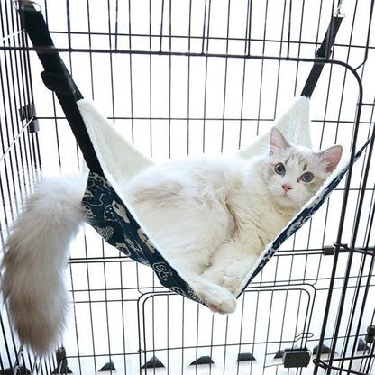 hamac pour chat dans une cage ou sur une chaise