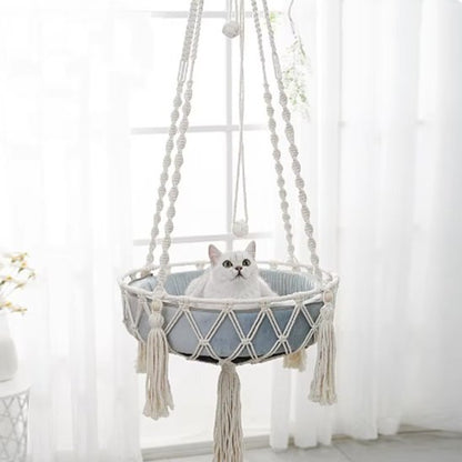 Hamac pour chat des pompons dans le bas 