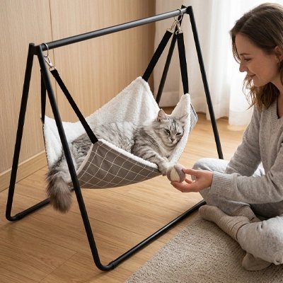 Hamac pour Chat en tissu épais 