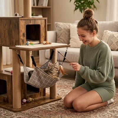Hamac pour Chat en tissu fin