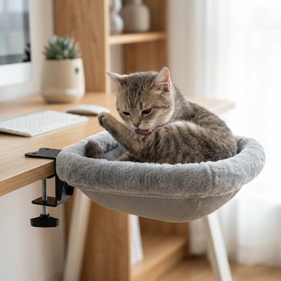 Hamac pour Chat facile à installer sans percer