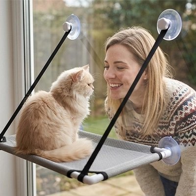Hamac pour Chat fenetre de couleur gris