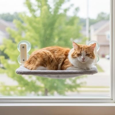Hamac pour chat fenêtre idéal pour les petits espaces