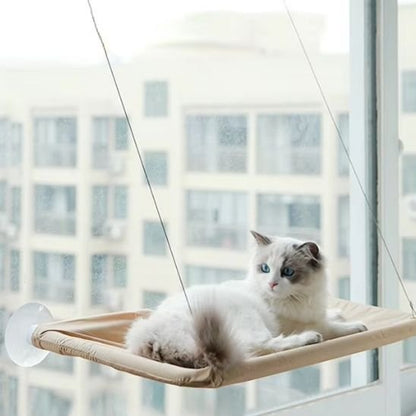 Hamac pour chat fixation par 4 ventouses