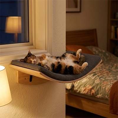 Hamac pour Chat se fixe au mur