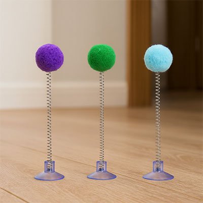 Jeu Chat une ressort et un pompon | FélinActive - Chatjoue
