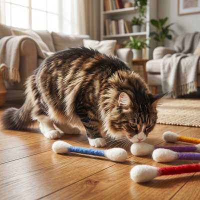 Jeu pour Chat en lot de 6 bâtons