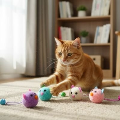 Jeux pour chat petites tête de chat | Stimulant Anti - Anxiété - Chatjoue