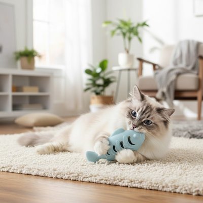 Jeu pour Chat Interactif poisson à friandises - Chatjoue