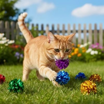 Jeu pour chat balles colorées et bruissement | ProHunt - Chatjoue