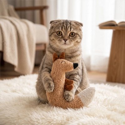 Jeu pour Chat tenu entre les pattes d'un chat 