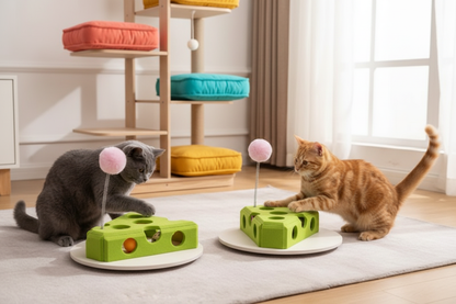 Jeu pour chat triangulaire - salle de jeux