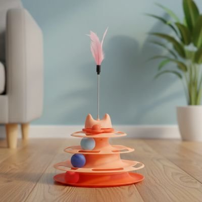 Jeux chat de couleur orange 
