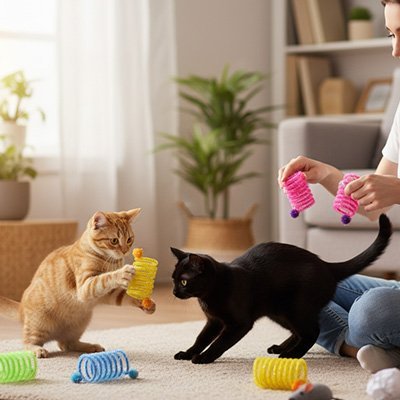 Jeux chat joli ressorts pour stimulation | FélinActif - Chatjoue