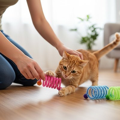 Jeux chat joli ressorts pour stimulation | FélinActif - Chatjoue