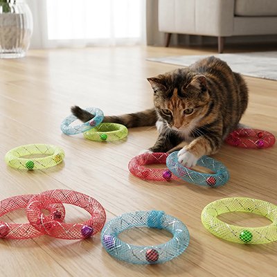 Jeux pour Chat avec des billes intégrées 