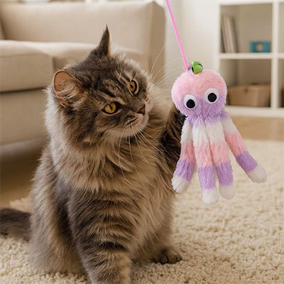 Jeux pour Chat en forme de pieuvre | Stimulant - Chatjoue
