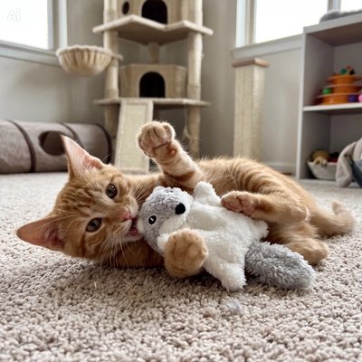 Jeux pour Chat entre les pattes et dents du chat 