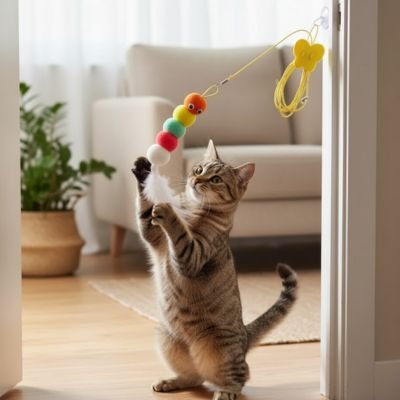 Jeux pour chat en forme d'animaux colorés | FélinFun - Chatjoue