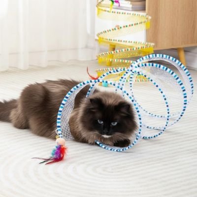 Jeux pour chat tunnel ajouré