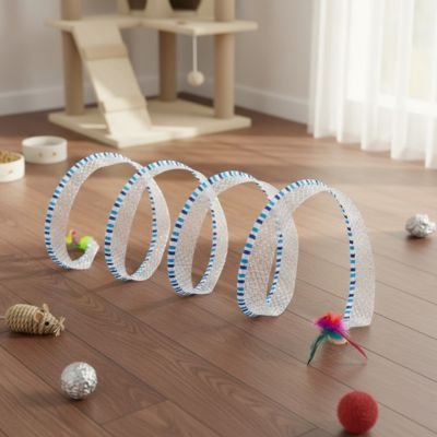 Jeux pour chat tunnel en spirale