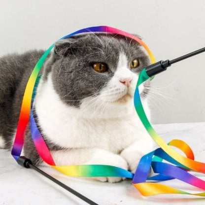 Jouet chat super baguette multicolore | tourbillon - chatjoue - Chatjoue