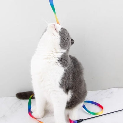 Jouet chat super baguette multicolore | tourbillon - chatjoue - Chatjoue