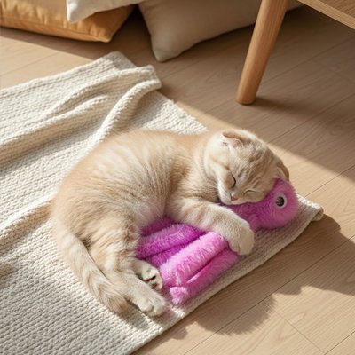 Jouet Chat Poulpe en Peluche - Interactif Félin Actif - Chatjoue - Chatjoue