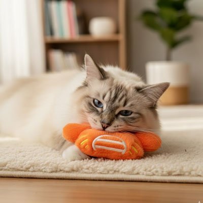 Jouet chat peluche animal interactive| StimulanFélin - chatjoue - Chatjoue