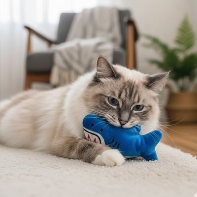 Jouet chat peluche animal interactive| StimulanFélin - chatjoue - Chatjoue