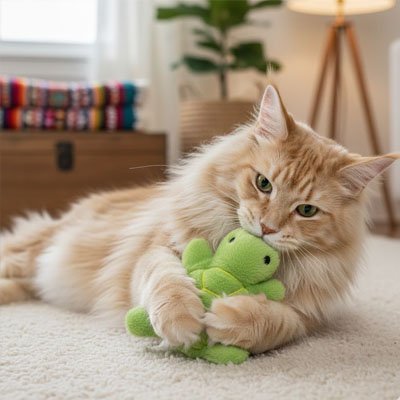 Jouet chat peluche animal interactive| StimulanFélin - chatjoue - Chatjoue