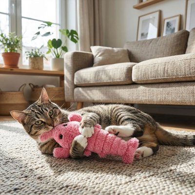 Jouet Chat interactif  1 rouge