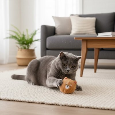 Jouet Chat interactif balle rebondissante